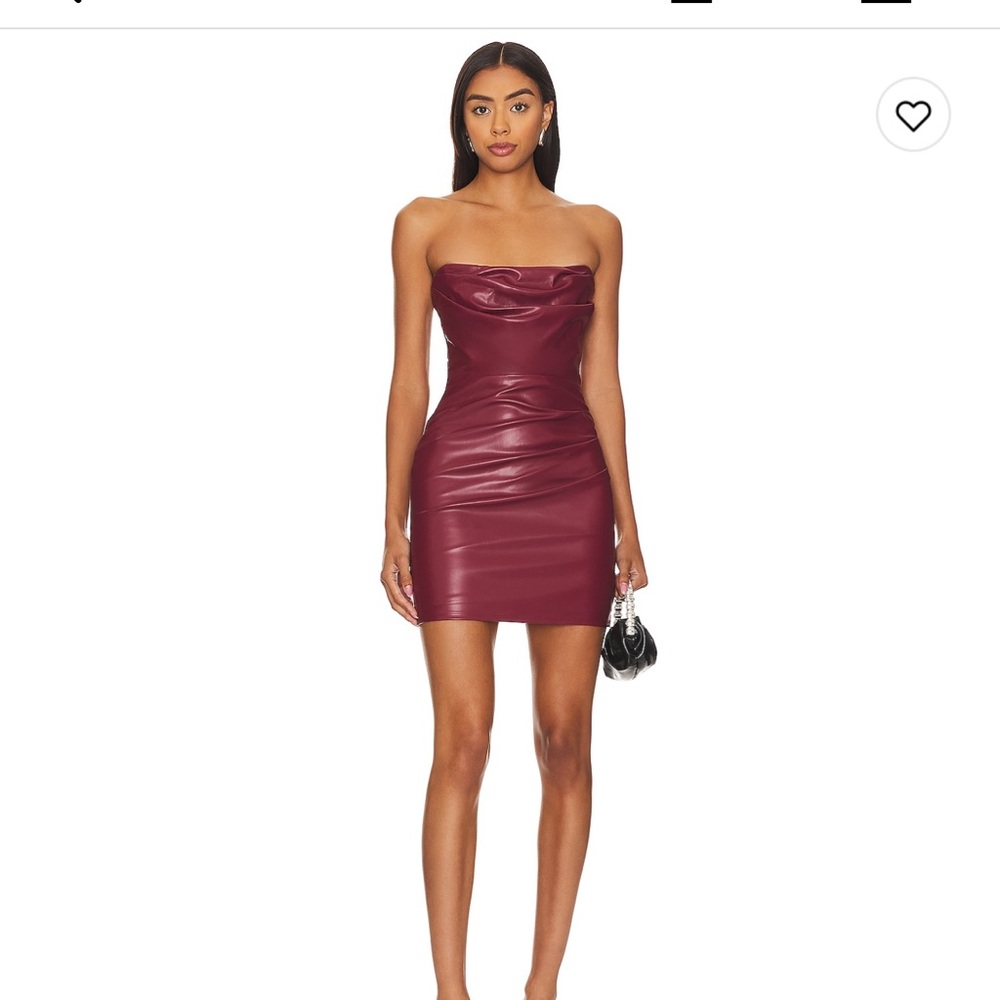 Nookie Red Ruched Pencil Mini Skirt Night Out
